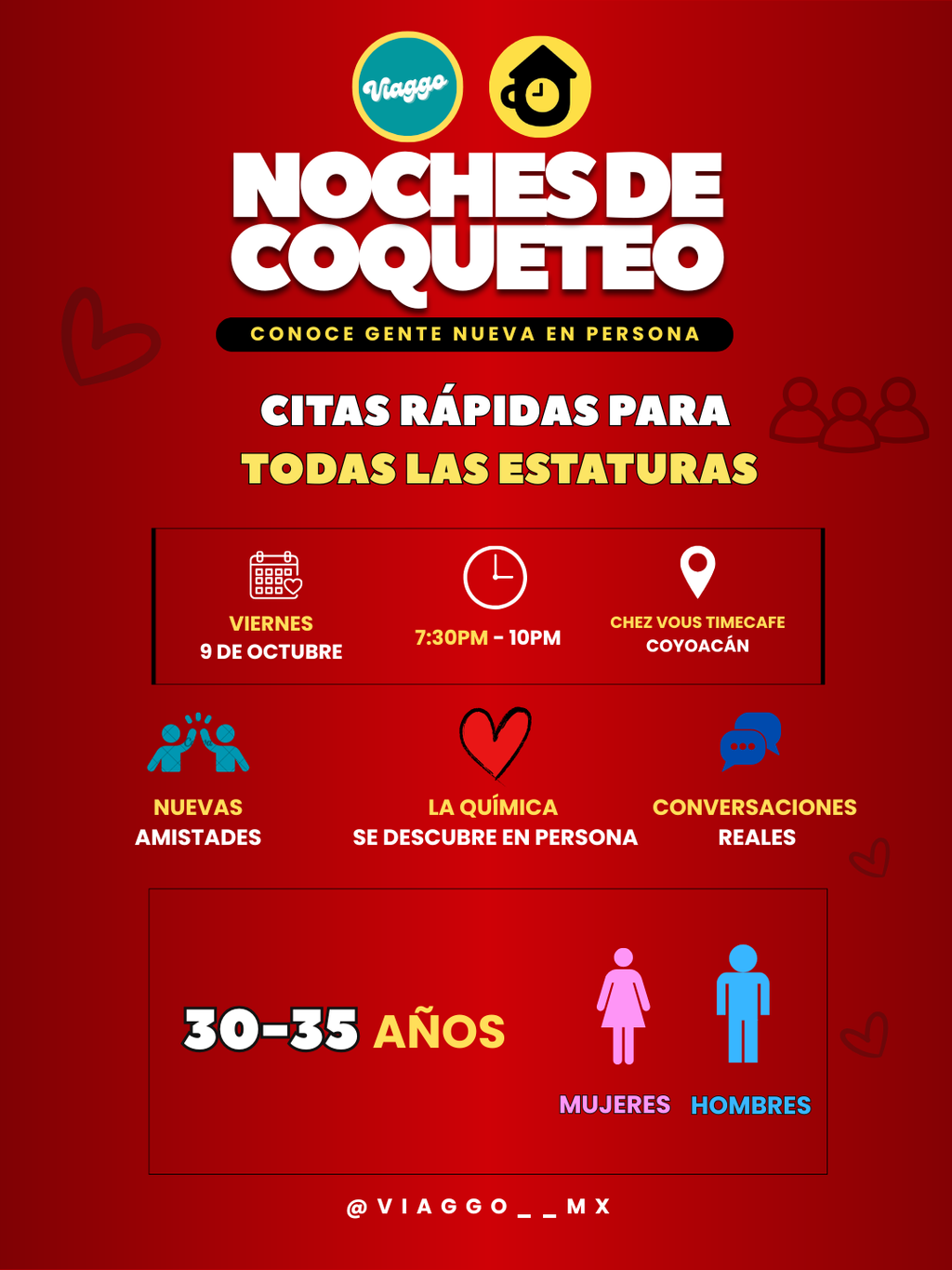 30-35 AÑOS TODAS LAS ESTATURAS CITAS RAPIDAS NOCHES DE COQUETEO