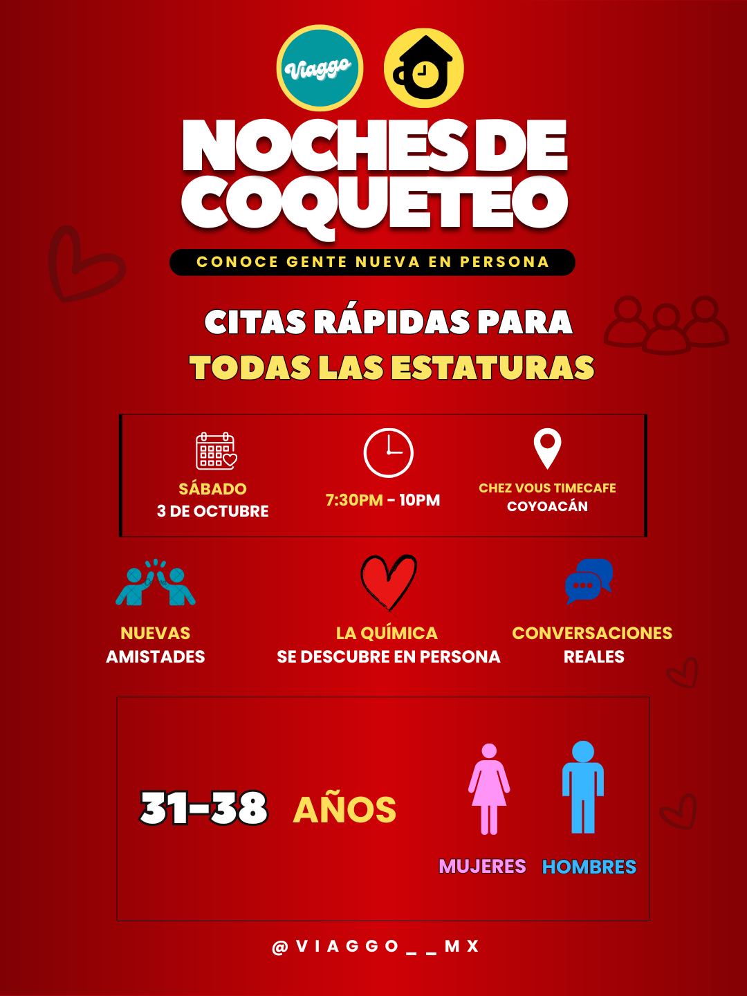 31-38 AÑOS TODAS LAS ESTATURAS CITAS RAPIDAS NOCHES DE COQUETEO