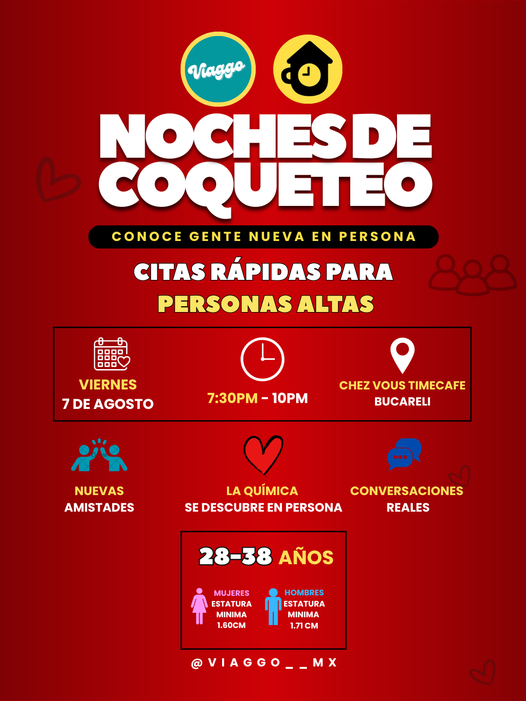 CITAS RAPIDAS 28-38 AÑOS PERSONAS ALTAS NOCHES DE COQUETEO