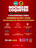 33-44 AÑOS HOMBRES ALTOS Y MUJERES DE TODAS LAS ESTATURAS CITAS RAPIDAS  NOCHES DE COQUETEO